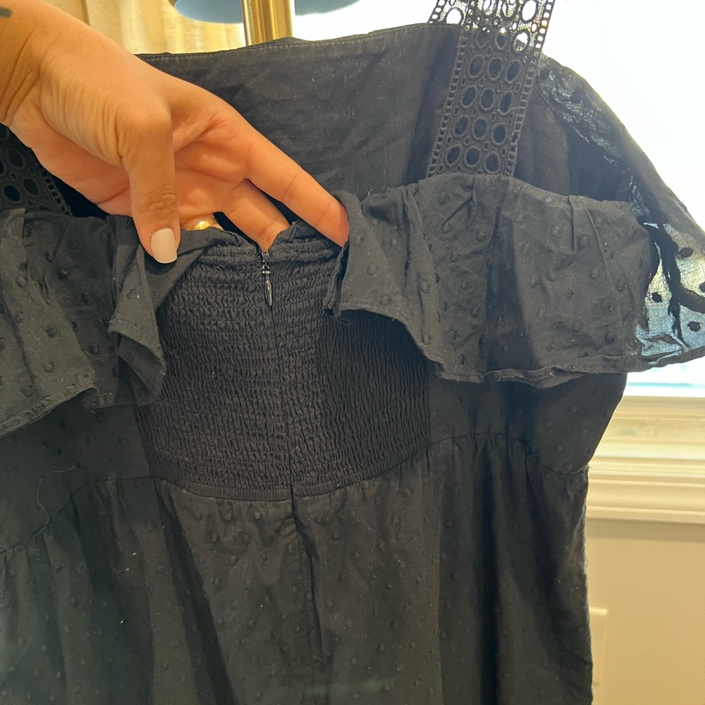 J.Crew Black Dress with lace | Size  12T - Picture 6 of 8